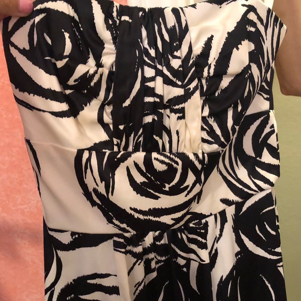 black and white cocktail dress